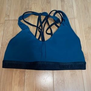 Teal underarmor sports bra
